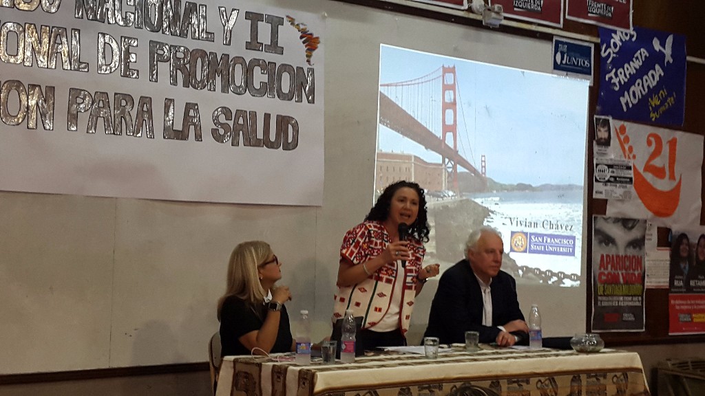 Vivian Chavez delivers keynote at conference.